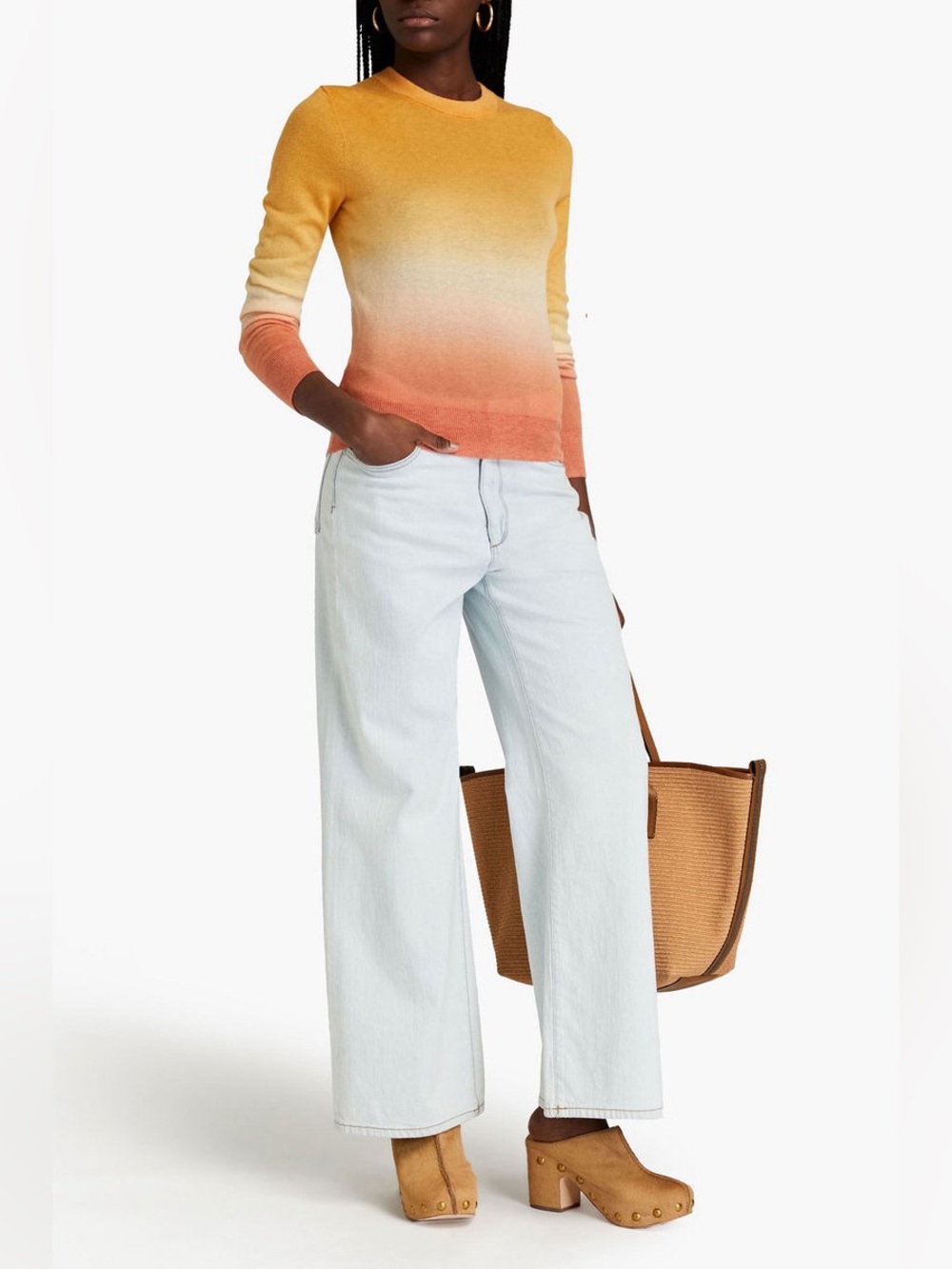 Zimmermann Sweater Women’s 4 100% Cashmere Ombre Postcard Dégradé Cashmere